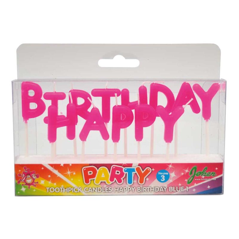 Kagelys happy birthday pink - Image 2