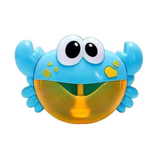 Musical frog with bubbles light blue