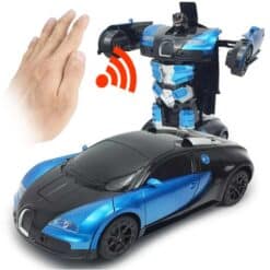 Radiostyrd biltransformationsrobot- styrs med handgester och fjärrkontroll
