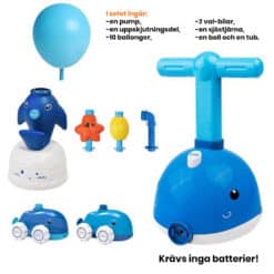 Lufttryksdrevet legetøjsballonhval! Eventyr med havtema!