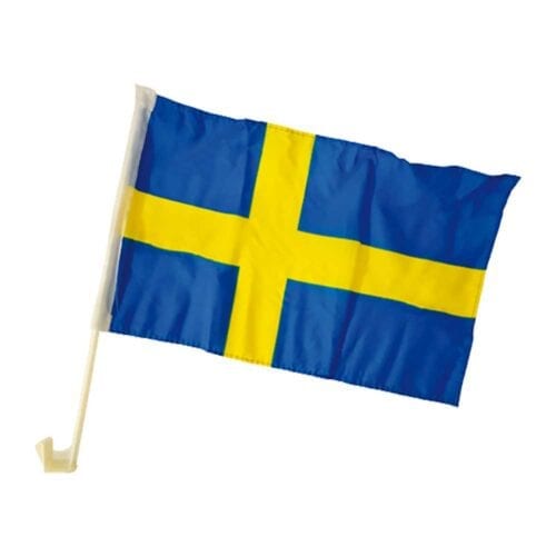 Car flag Swedish 2pack
