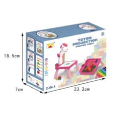 Pedagogiskt set med ritbord och projektor tetris rosa forpackning