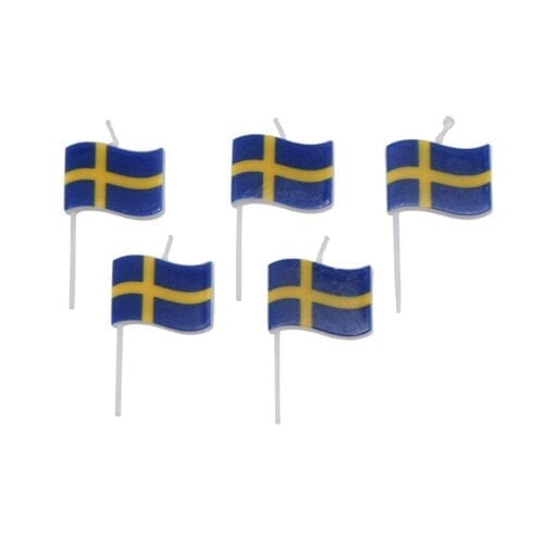 Tårtljus Svenska flaggan
