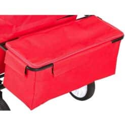 Hopfallbar utomhusvagn campingvagn pa hjul rod med tak2