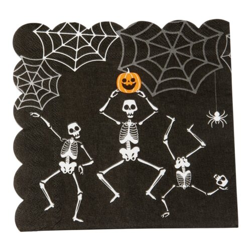 Halloween Servetter Skelett