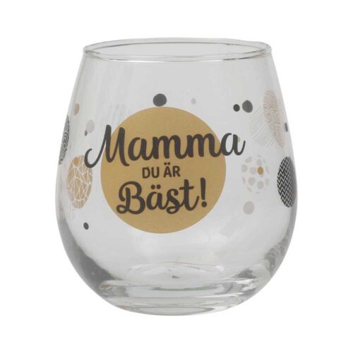 Mom you are the best Cheers glass