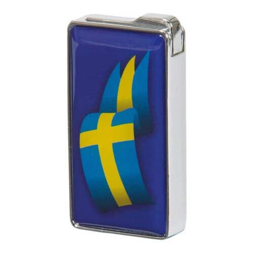 Lighter med motiv - svensk flag