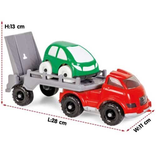 Towing car toy - including a car size