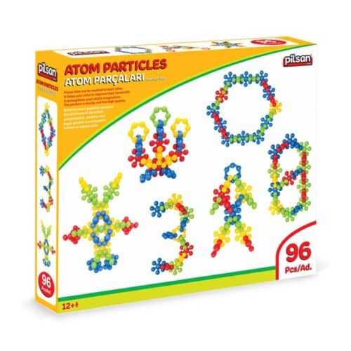 Construction kit children atomic particles 96 pieces package