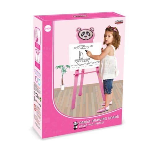 Whiteboard børnesæt panda pink pakke