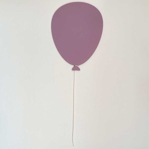 Balloon cradle decoration purple