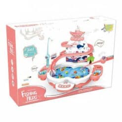 Water toys children fishing including music pink box