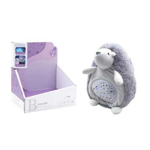 Cuddly toy - night light and soothing music for kids hedgehog