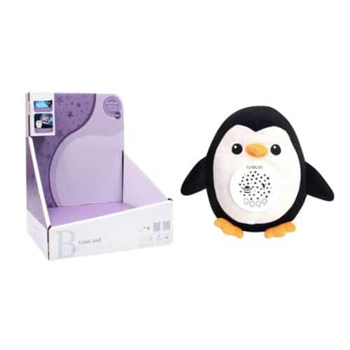 Cuddly toy - night light and soothing music for kids penguin