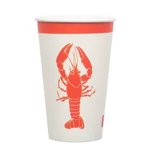 Crayfish plate setting Large paper cups