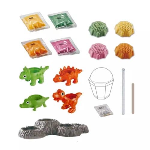 STEM science and experiments - dinosaur crystals details