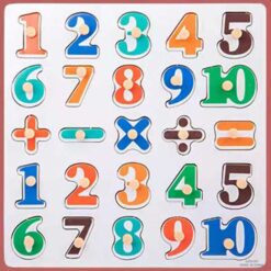 Knob puzzle wood - series with different motifs variant 1