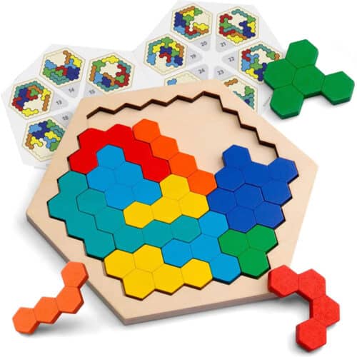 Hexagon Träpussel