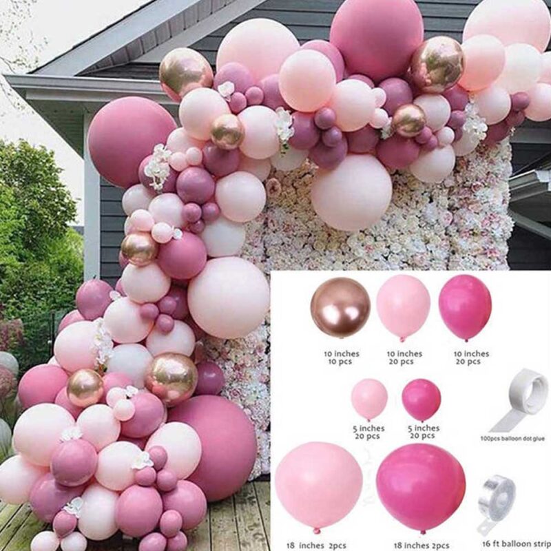 Ballonnenboog Roze - Afbeelding 2