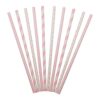 Papperssugrör Rosa/Vita