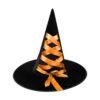 Heksehat med orange silkebånd