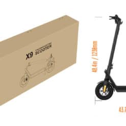 Elsparkcykel HX X9 Plus förpackning