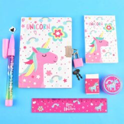 Writing set Unicorn 6 pieces details