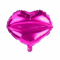 Folieballong Läppar rosa