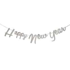 Banner Happy New Year Silver