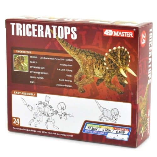 Puzzle 4D Triceratops detaljer