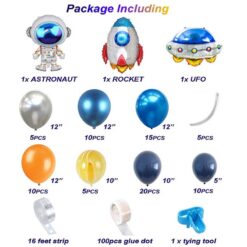 Ballonnenboog met Space-thema details