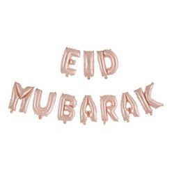 Ballongirlande Eid Mubarak Rose Gold