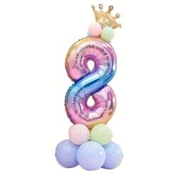 Balloon Pillar Crown for Number Balloon 8