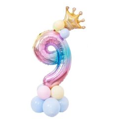 Balloon Pillar Crown for Number Balloon 9