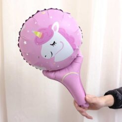 Pink Unicorn Balloon Handheld