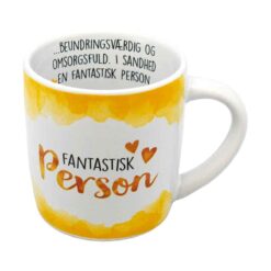 Mugg Fantastic Person - Dansk tekst