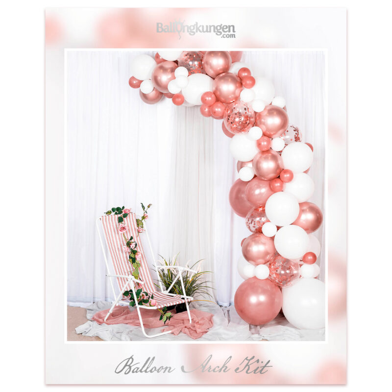 Balloon arch Rose gold 5 meters DIY kit