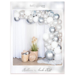 Ballongbåge Silver 5 meter DIY Kit