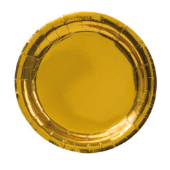 Papperstallrikar Guld Metallic 23cm