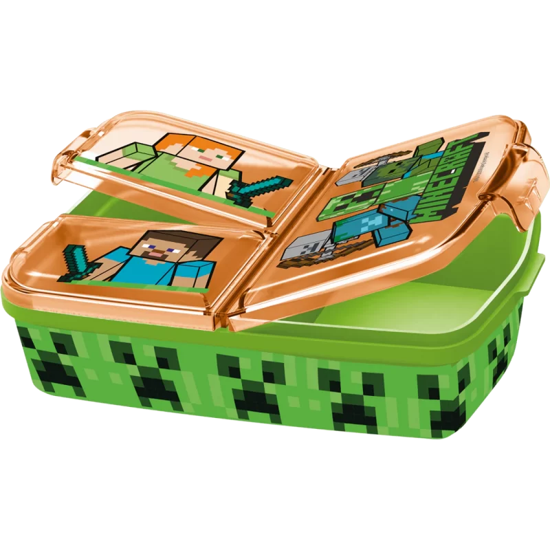Minecraft multi-compartment lunch box 18 x 13 cm - Image 3