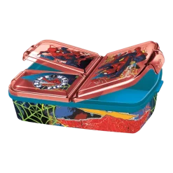 SPIDERMAN lunchdoos met meerdere compartimenten 18 x 13 cm