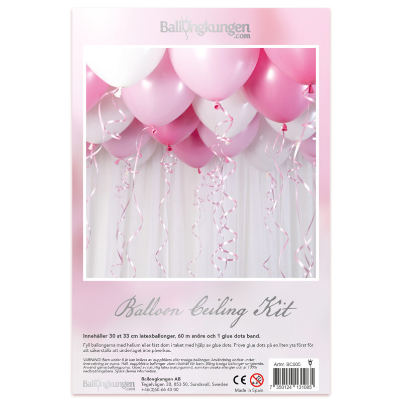 Roof balloons Baby pink Kit - Image 3