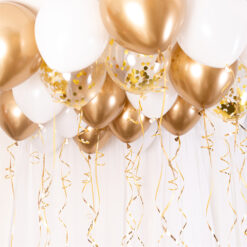 Takballonger Guld Chrome Kit