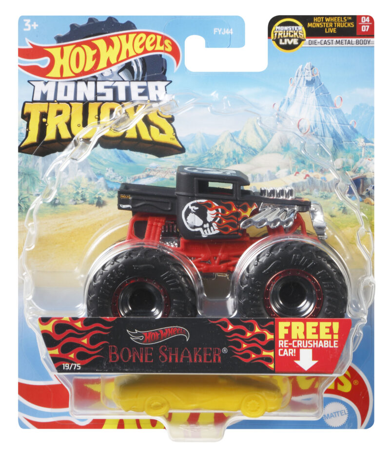 Hot Wheels Monster Truck 1:64 – coola monstertrucks med gigantiska hjul och robust design. Perfekt för fartfylld lek och samlare. Från 3 år!