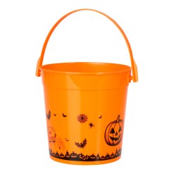 Candy Bucket Halloween Mini - small and cute plastic bucket of 11x11 cm, perfect for candy, small surprises and fun Halloween celebrations!