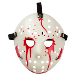 Hockeymaske med blod