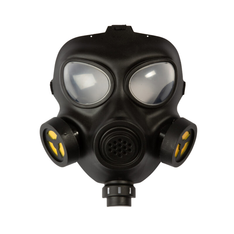 Gasmasker Zwart