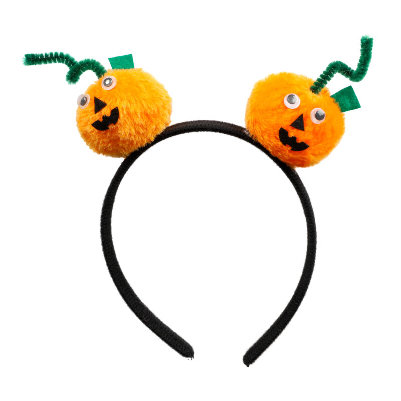 Diadem With Fluffy Pumpkins