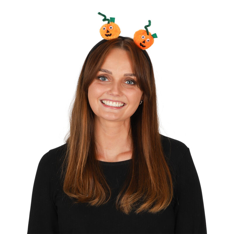 Diadem With Fluffy Pumpkins - Image 2