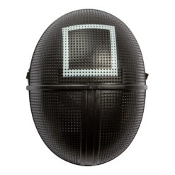 Squid Game Square Mask - black mask with white square, inspired by the series. Perfect for Halloween, masquerades and theme parties. One size for adults.  